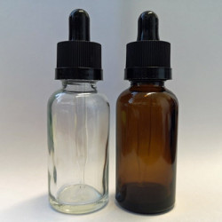 50 ml Sklenená fľaštička s pipetou