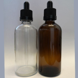 100 ml Sklenená fľaštička s pipetou
