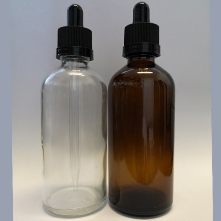 100 ml Sklenená fľaštička s pipetou