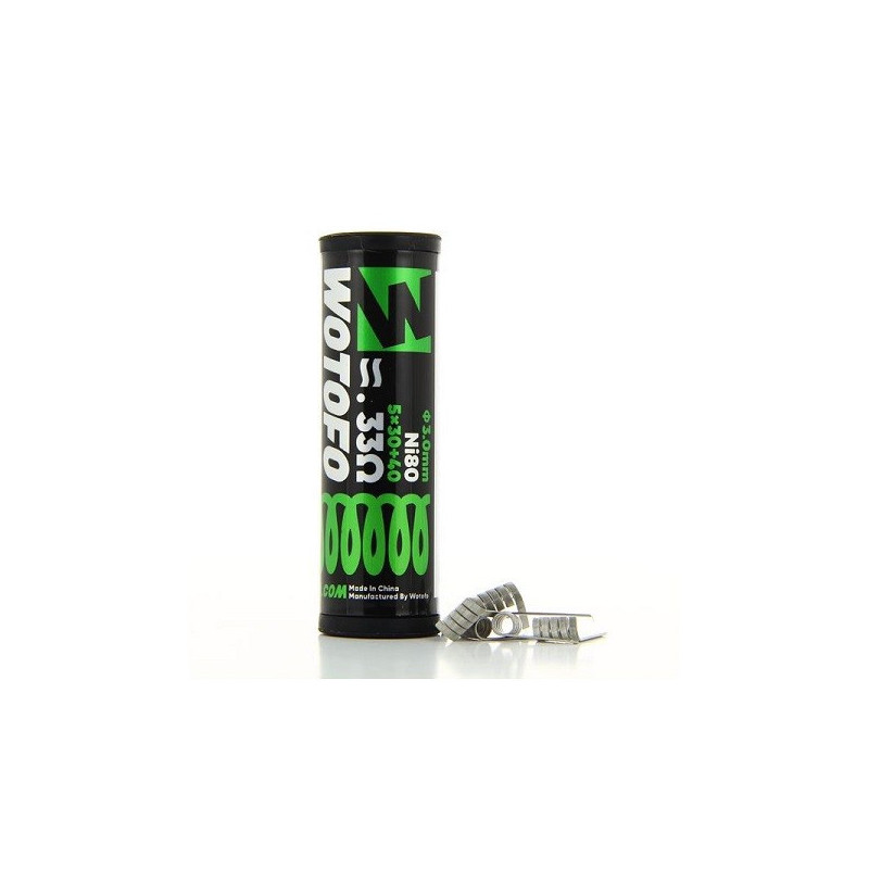 5ks Wotofo Quint Core Fused Clapton Ni80 0,33Ω špirálky