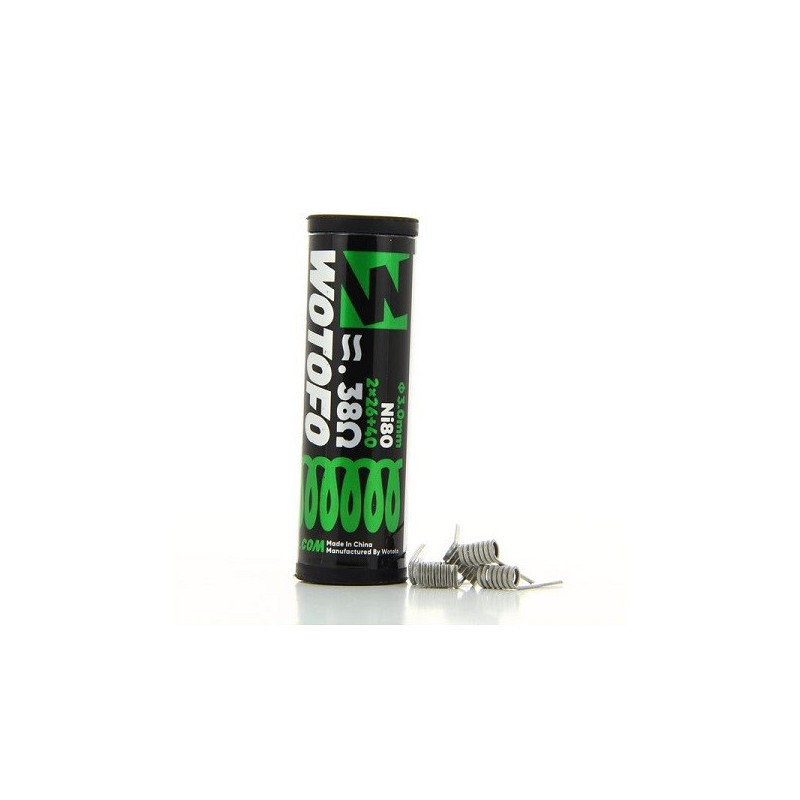5ks Wotofo Dual Core Fused Clapton Ni80 0,38Ω špirálky