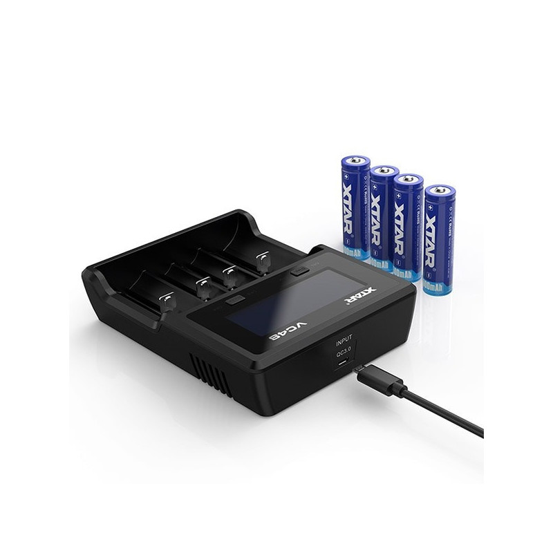 Xtar VC4S Li-ion/Ni-MH nabíjačka pre monočlánky s USB káblom