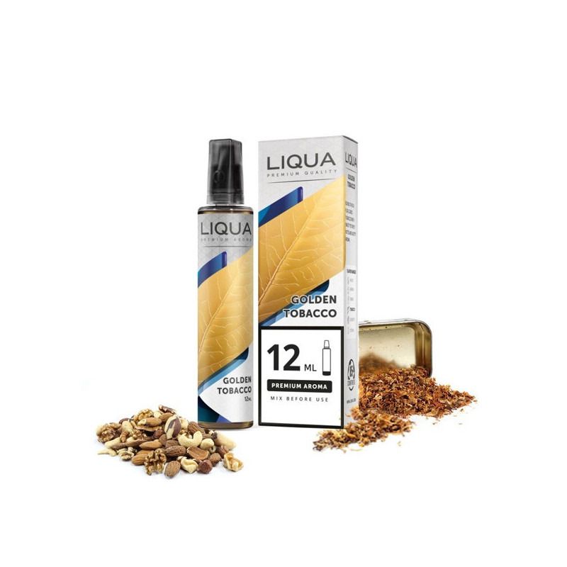 60 ml Golden Tobacco LIQUA MIX&GO - 10 ml S&V | www.e-smoke.sk