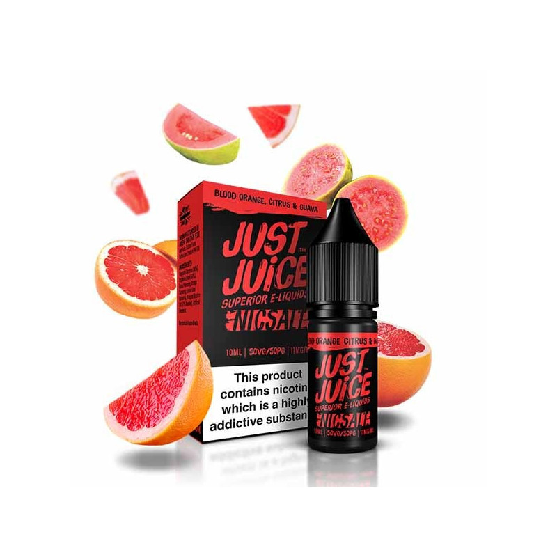 10ml Blood Orange Citrus & Guava Just Juice Salt e-liquid
