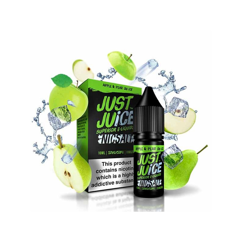 10ml Apple&Pear On Ice Just Juice Salt e-liquid