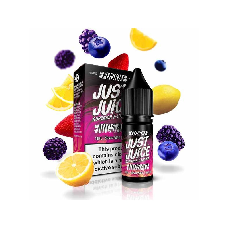 10ml Fusion Berry Burst Lemonade Just Juice Salt e-liquid