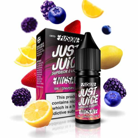 10ml Fusion Berry Burst Lemonade Just Juice Salt e-liquid