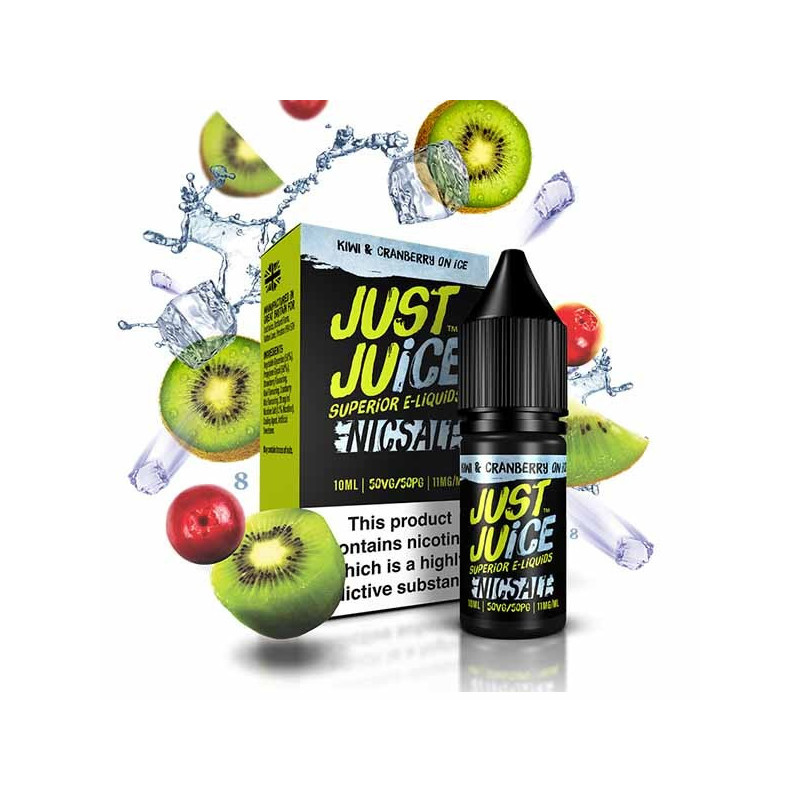 10ml Kiwi&Cranberry On Ice Just Juice Salt e-liquid