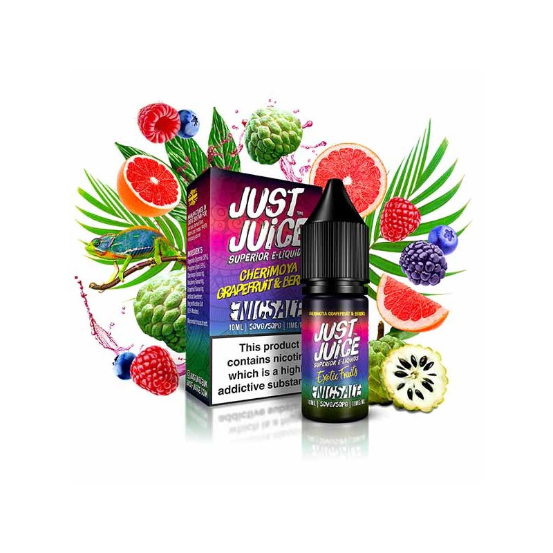 10ml Cherimoya Grapefruit&Berries Just Juice Salt e-liquid