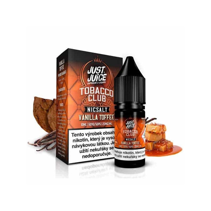 10ml Vanilla Toffee Tobacco Just Juice Salt e-liquid