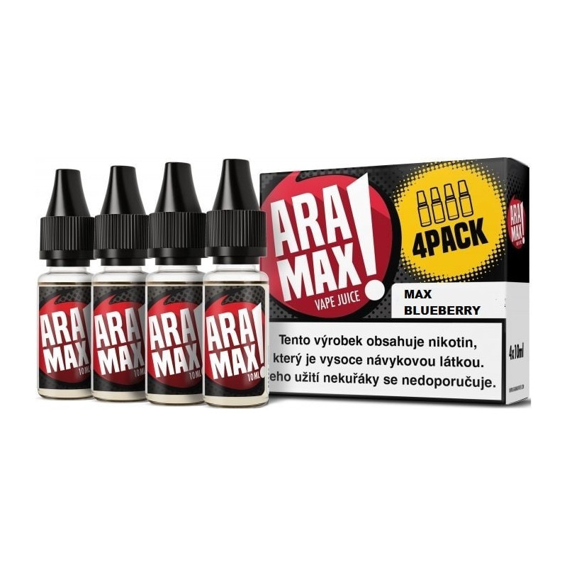 4-Pack Max Blueberry Aramax e-liquid