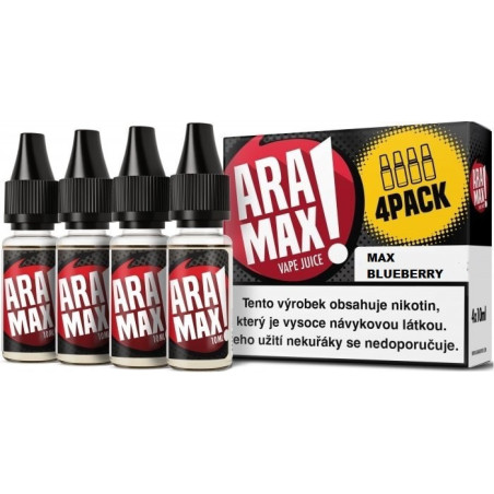 4-Pack Max Blueberry Aramax e-liquid