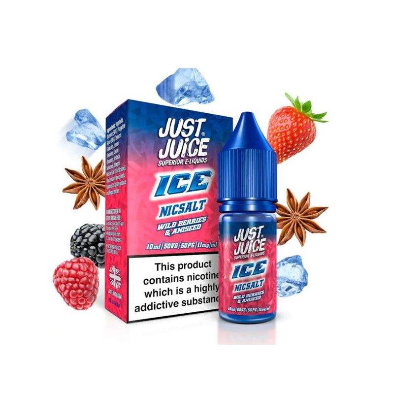 10ml Wild Berries & Aniseed JUST JUICE ICE NICSALT e-liquid