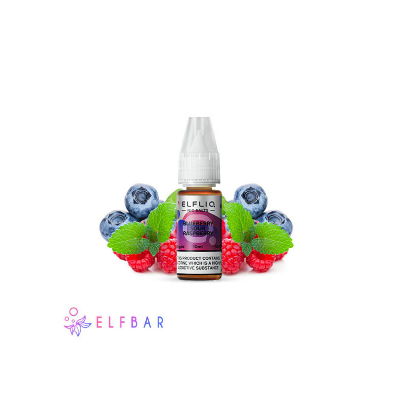 10 ml Blueberry Sour Raspberry ELFLIQ NicSalt e-liquid