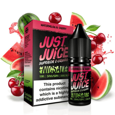 10ml Watermelon & Cherry Just Juice Salt e-liquid