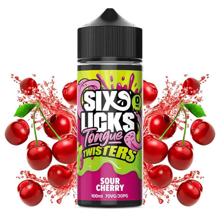 120ml Sour Cherry Six Licks Tongue Twisters - 100ml S&V
