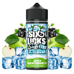 120ml Apple Blackcurrant Ice Six Licks Sub Zero - 100ml S&V