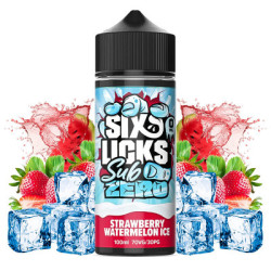 120ml Strawberry Watermelon Ice Six Licks Sub Zero - 100ml S&V