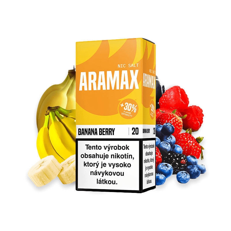 10 ml Banana Berry ARAMAX SALT e-liquid | www.e-smoke.sk