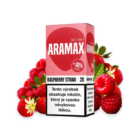10 ml Raspberry Straw ARAMAX SALT e-liquid | www.e-smoke.sk