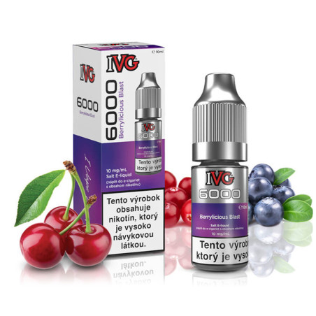10ml Berrylicious Blast IVG 6000 Salt e-liquid
