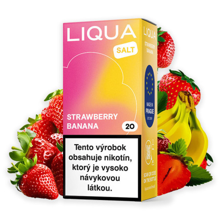 10 ml Strawberry Banana Liqua SALT e-liquid | www.e-smoke.sk