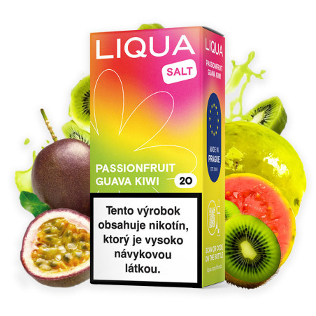 10 ml Passionfruit Guava Kiwi Liqua SALT e-liquid | www.e-smoke.sk