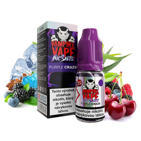 10ml Purple Craze Vampire Vape Nicsalts e-liquid