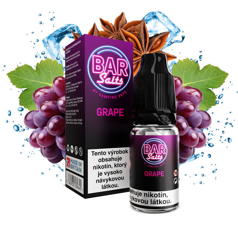10ml Grape Vampire Vape BAR SALTS e-liquid