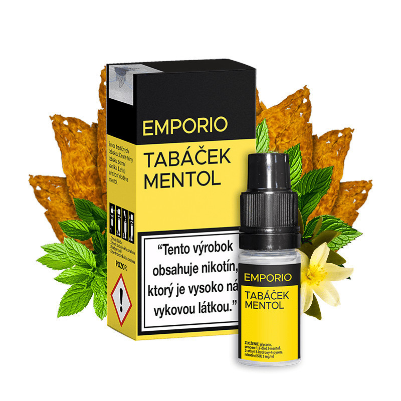 10 ml Tabáček Mentol Emporio e-liquid | www.e-smoke.sk
