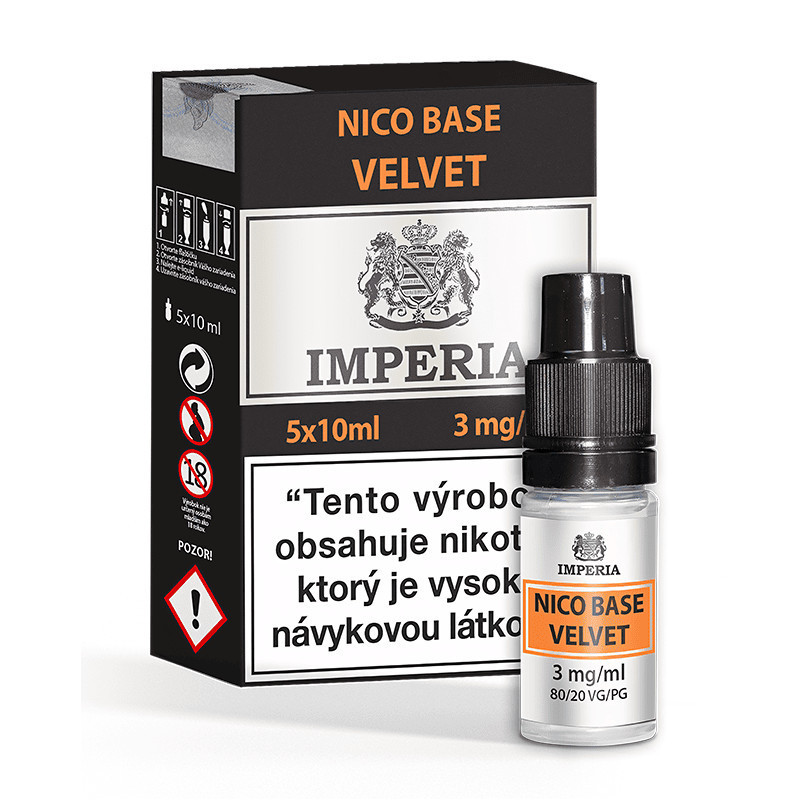 5x10 ml Imperia Velvet PG20/VG80 (3mg/ml) báza