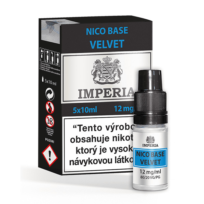 5x10 ml Imperia Velvet PG20/VG80 (12mg/ml) báza