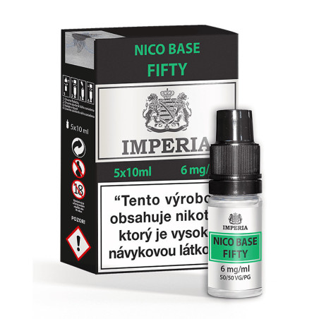 5x10 ml Imperia VG/PG PG50/VG50 (12mg/ml) báza