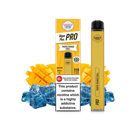 Tropic Mango Chill Dinner Lady Vape Pen PRO jednorazová el. cigareta