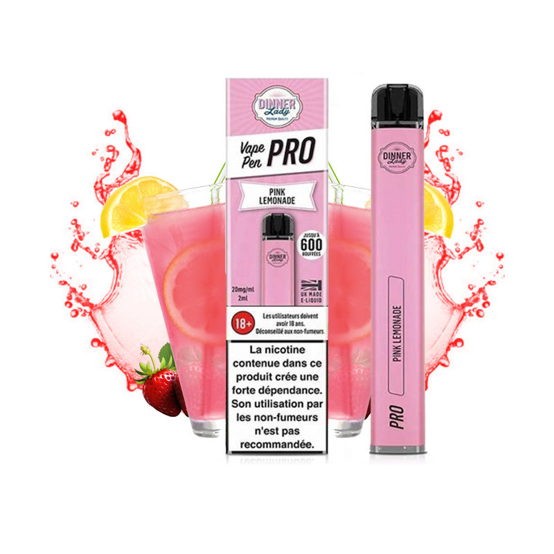 Pink Lemonade Dinner Lady Vape Pen PRO jednorazová el. cigareta
