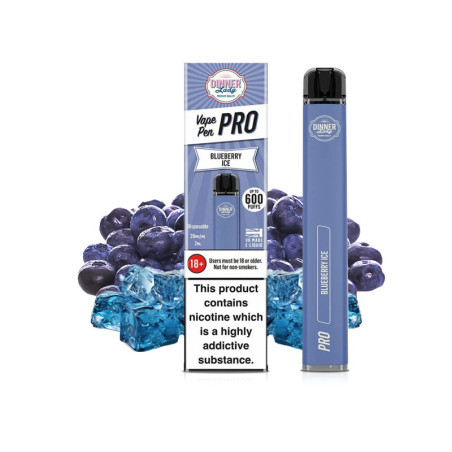Blueberry Ice Dinner Lady Vape Pen PRO jednorazová el. cigareta