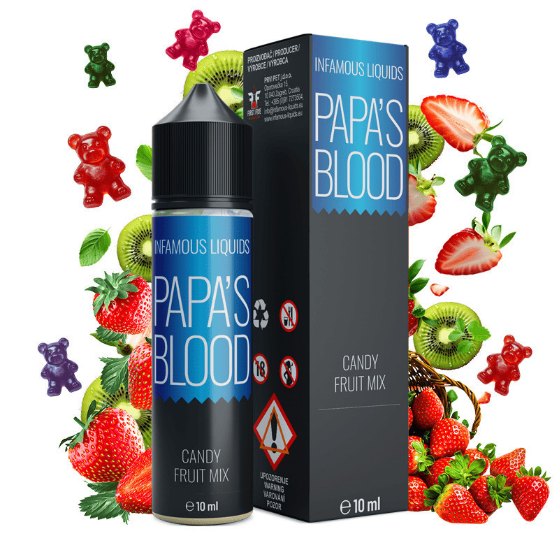 60 ml Papa Smurf's Blood INFAMOUS - 10 ml S&V | www.e-smoke.sk