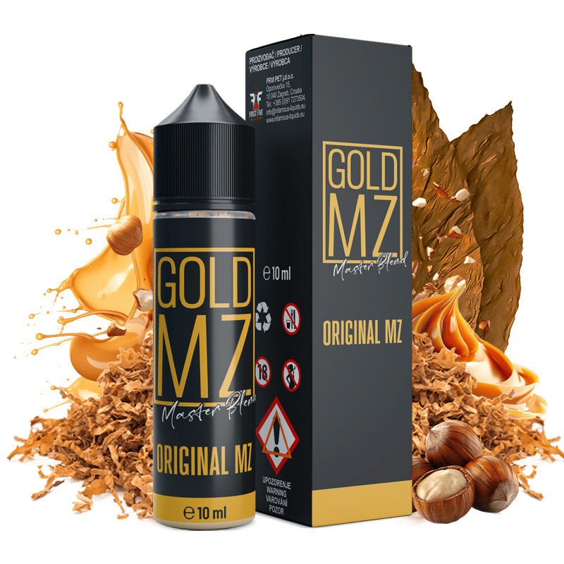 60 ml Original Gold MZ INFAMOUS - 10 ml S&V | www.e-smoke.sk