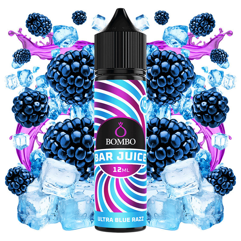 60ml Ultra Blue Razz Bombo Bar Juice - 12ml S&V | www.e-smoke.sk