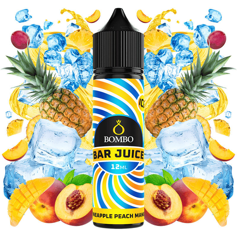 60ml Pineapple Peach Mango Bombo Bar Juice - 12ml S&V | www.e-smoke.sk