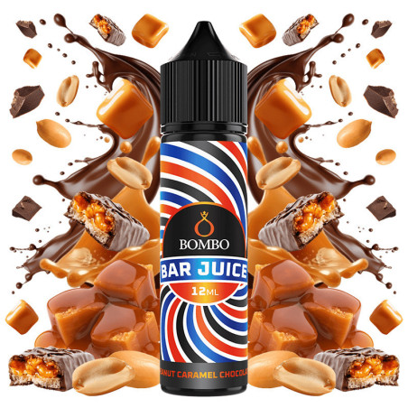 60ml Peanut Chocolate Caramel Bombo Bar Juice - 12ml S&V | www.e-smoke.sk