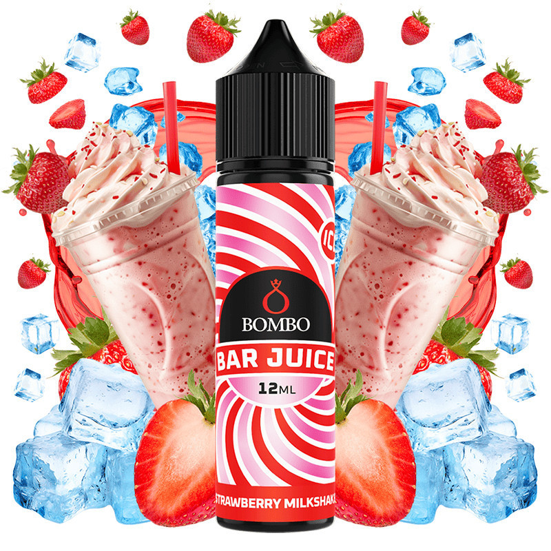 60ml Strawberry Milkshake Bombo Bar Juice - 12ml S&V | www.e-smoke.sk