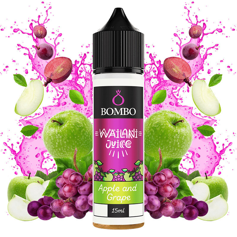 60ml Apple and Grape Bombo Wailani - 15ml S&V | www.e-smoke.sk
