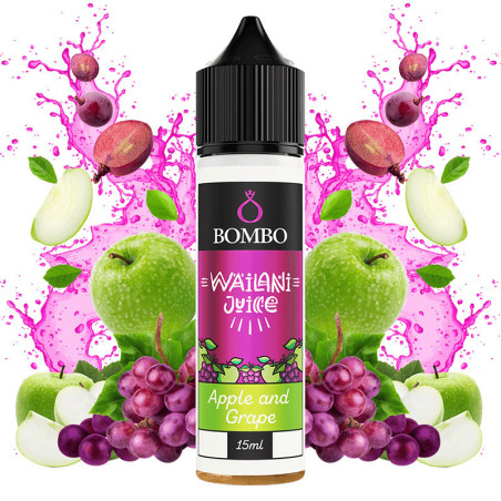 60ml Apple and Grape Bombo Wailani - 15ml S&V | www.e-smoke.sk