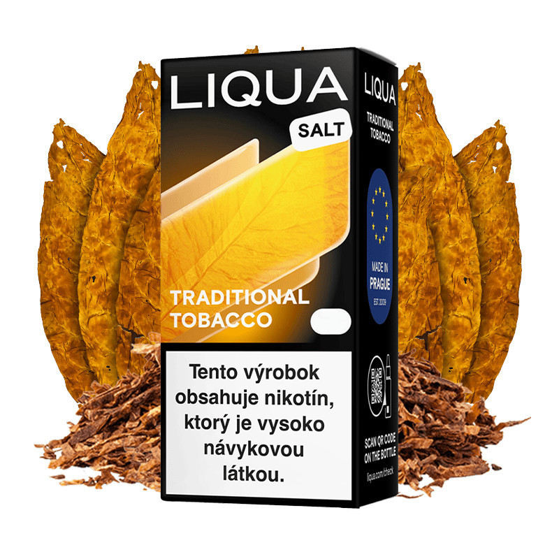 10 ml Traditional Tobacco Liqua SALT e-liquid | www.e-smoke.sk