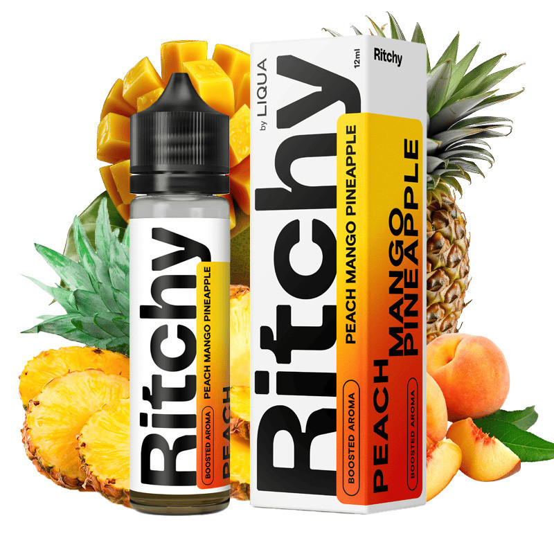 60 ml Peach Mango Pineapple RITCHY - 12 ml S&V | www.e-smoke.sk