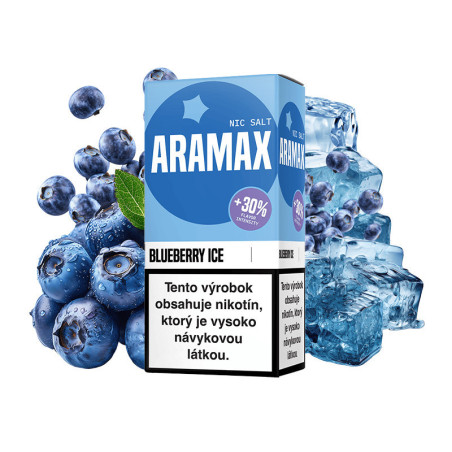10ml Blueberry Ice ARAMAX SALT e-liquid  | www.e-smoke.sk