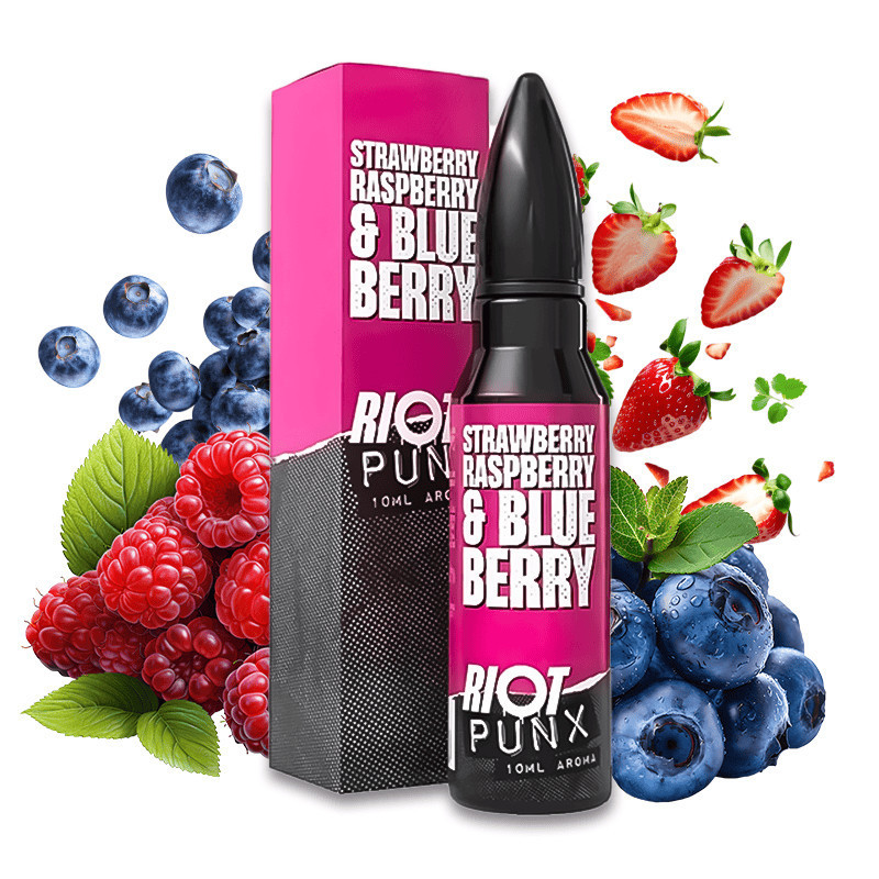 60ml Strawberry Raspberry & Blueberry RIOT SQUAD PUNX - 10ml | www.e-smoke.sk