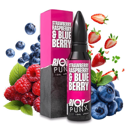 60ml Strawberry Raspberry & Blueberry RIOT SQUAD PUNX - 10ml | www.e-smoke.sk