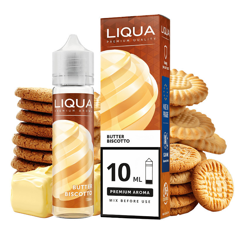 60 ml Butter Biscotto  LIQUA MIX&GO - 10 ml S&V | www.e-smoke.sk
